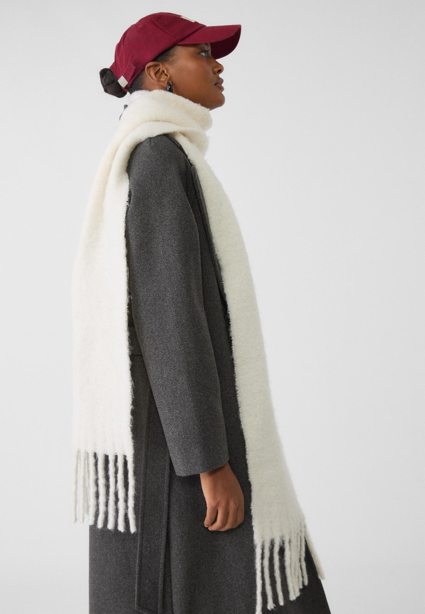 PLEUN™ | Unicoloured mohair shawl