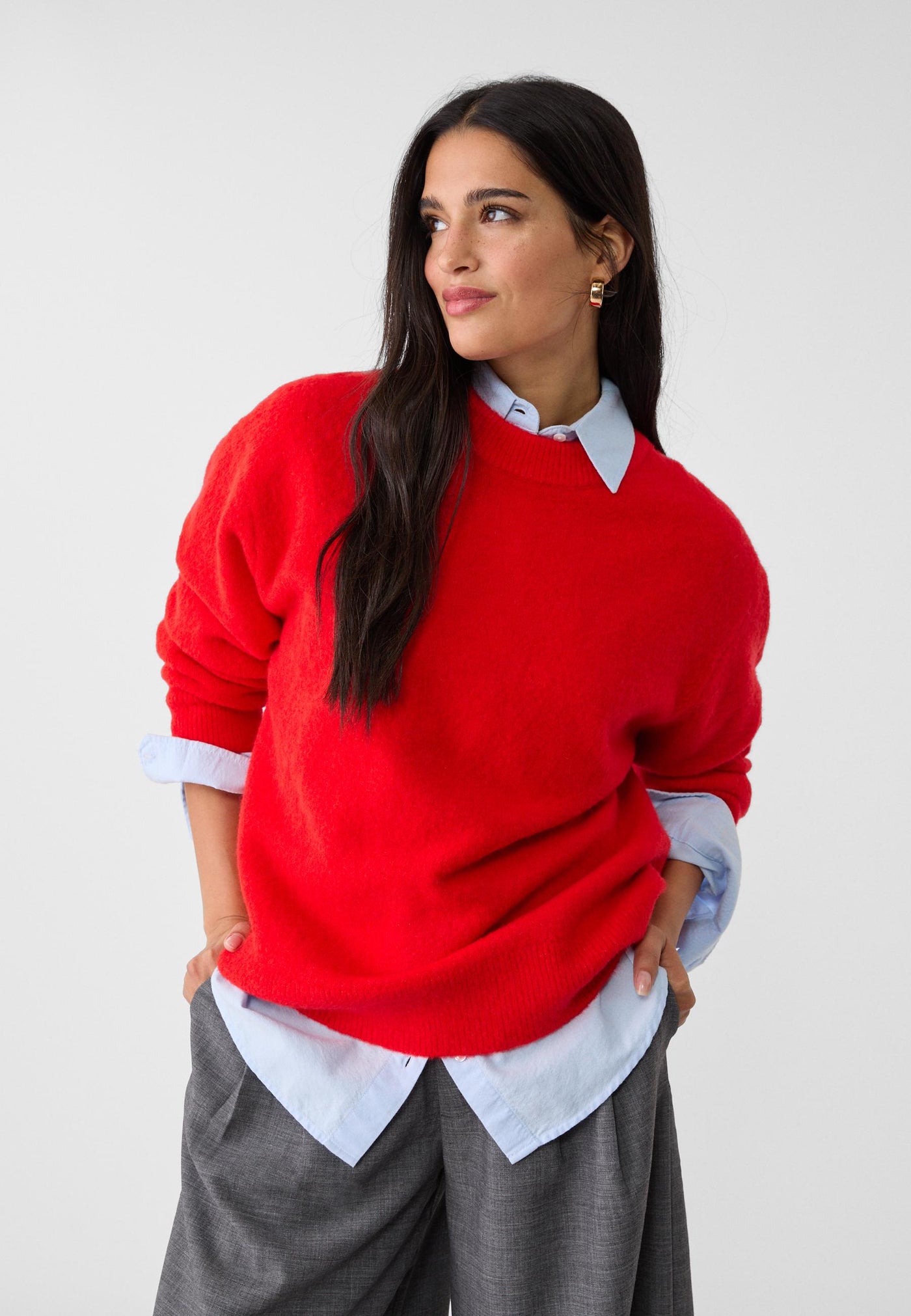 SABINA™ | Red Classic Pullover